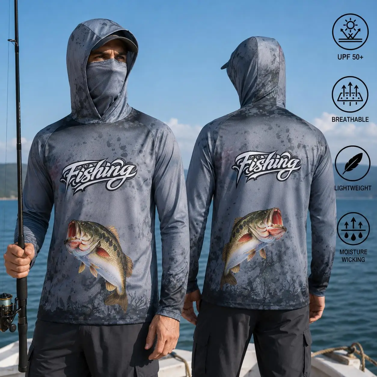 Baju Memancing dengan Tudung,  - Mens Fashion Summer ulasan dan harga
