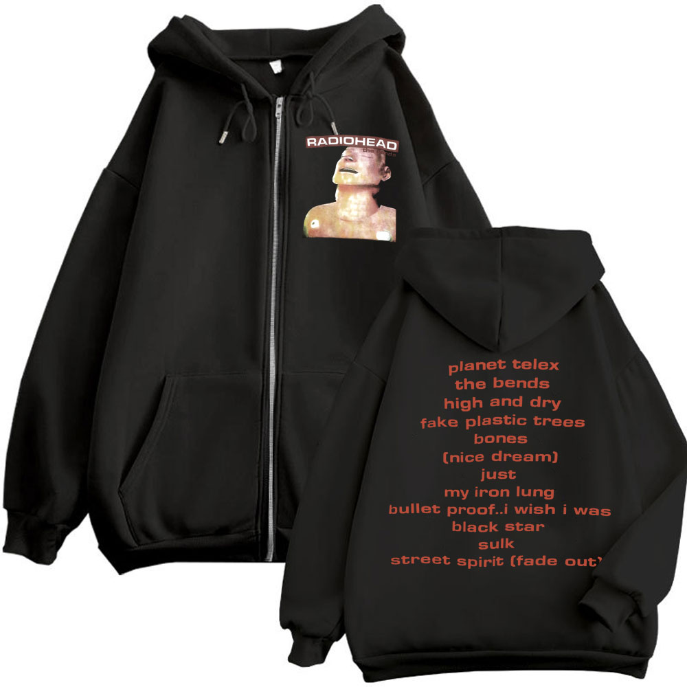 Hoodie Zipper Album Musik Rock - Mens Fashion Zip Up Hoodies ulasan dan harga
