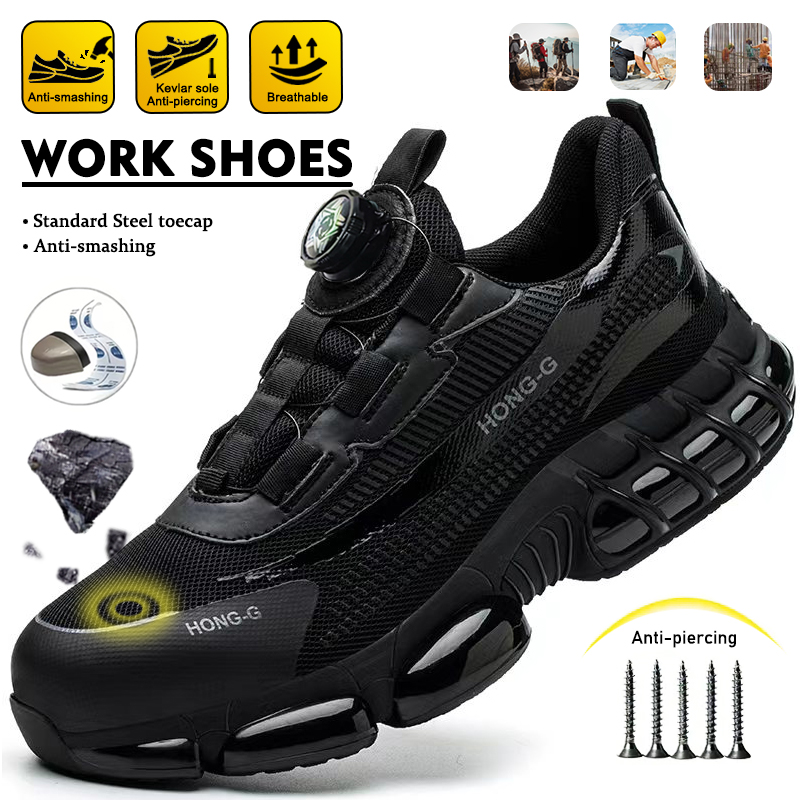 Sepatu Bot Kerja dengan Sol Pu - Men'S Fashion Videos ulasan dan harga