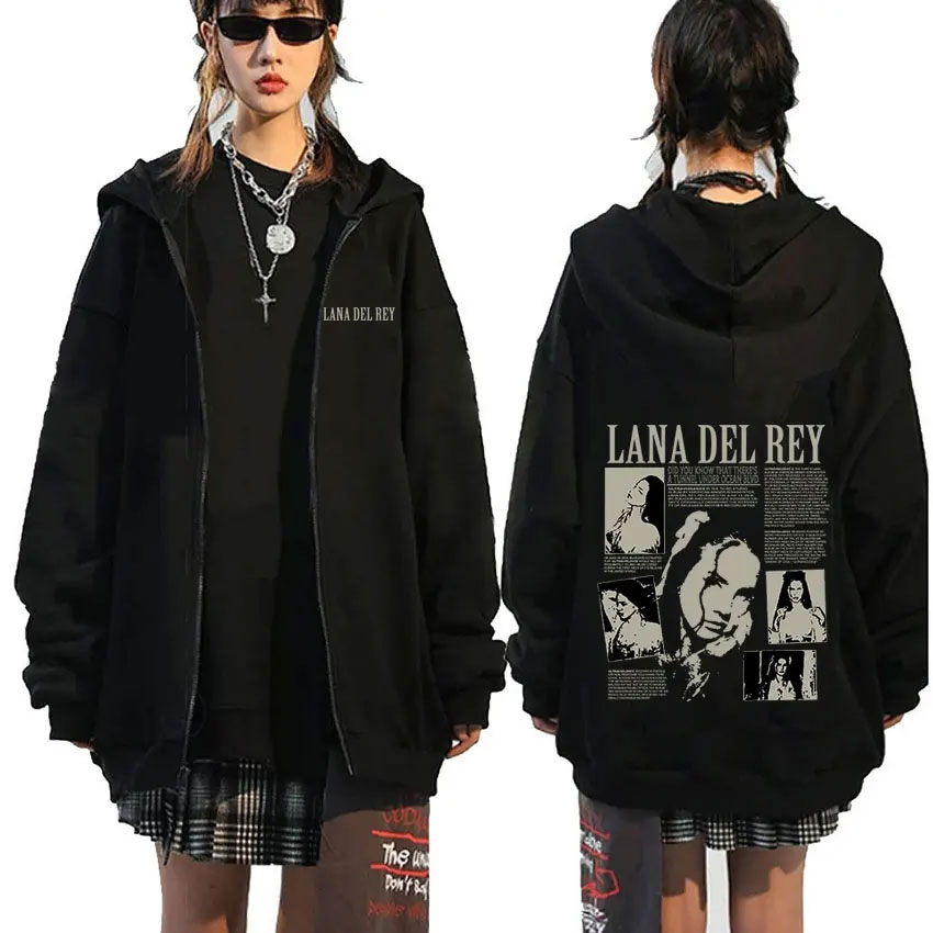Penyanyi Lana Del Rey 2023 Hoo - Mens Fashion Zip Up Hoodies ulasan dan harga