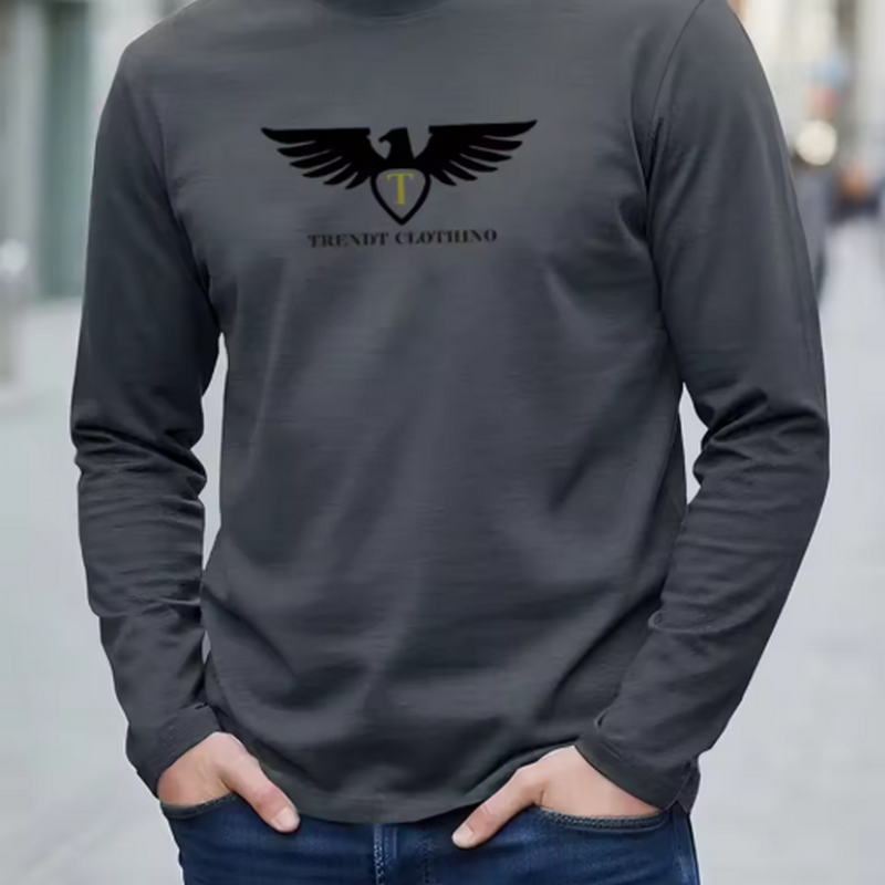 Kaos lengan panjang musim gugu - Men'S Fashion T Shirts ulasan dan harga